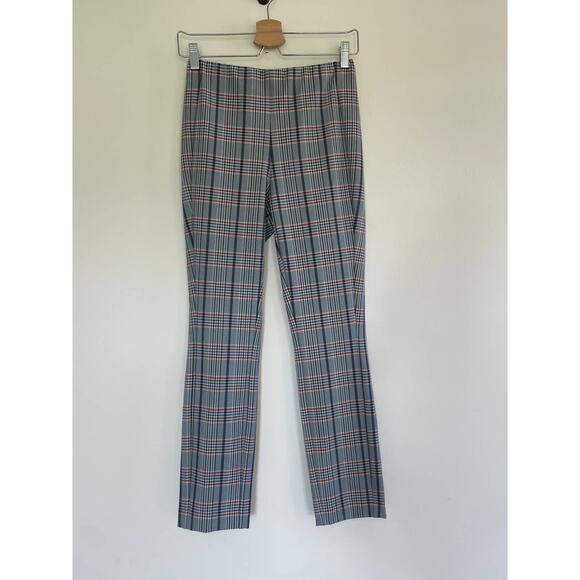 RAG & BONE black blue red white plaid Monet slim skinny trouser career work pant - Picture 3 of 9